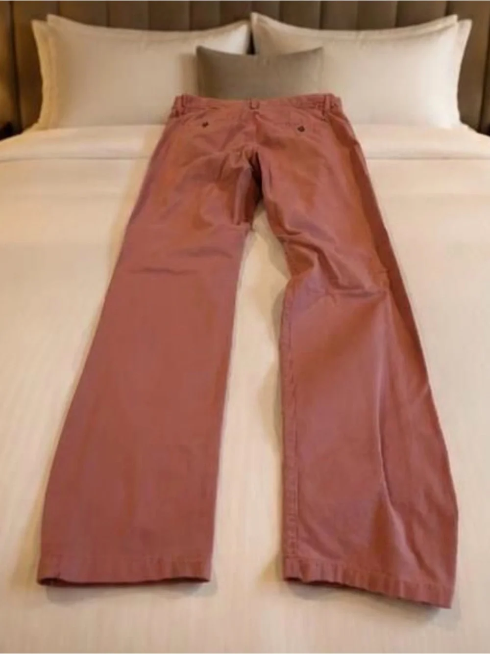 14th & Union Men's Straight-Leg Chinos in Dusty Rose
